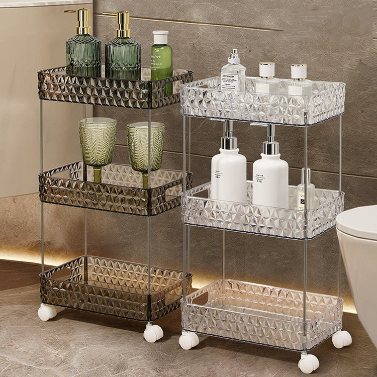 3-tier mobile bathroom organizer with elegant design