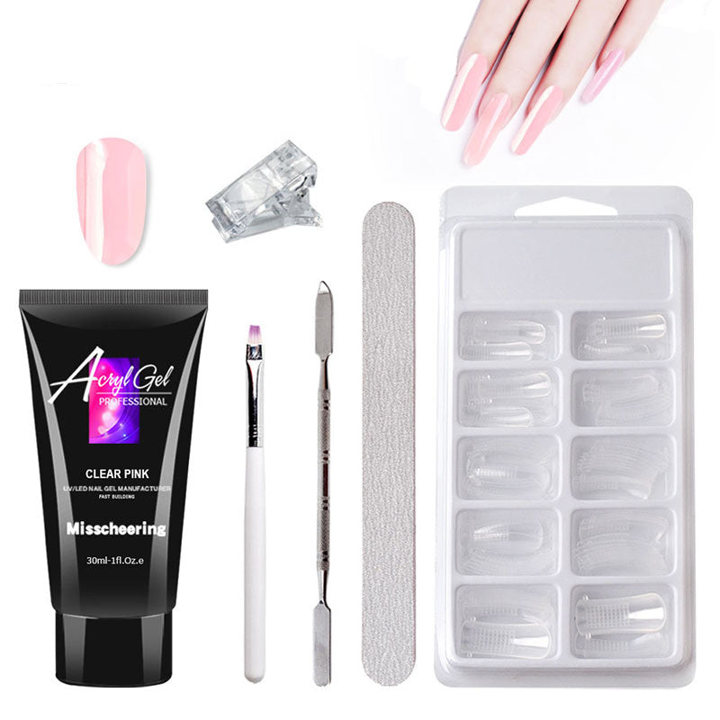Painless crystal gel nail kit with tools