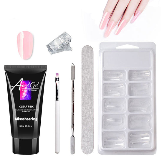 Painless crystal gel nail kit with tools