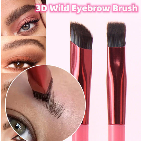 Eyebrow brush tool for full, fluffy brows