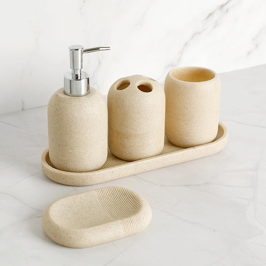 Guest-ready bathroom set with hotel-quality essentials