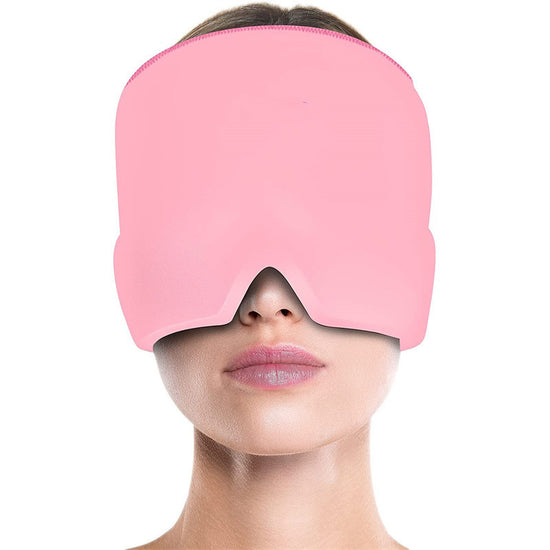 Cold Therapy Migraine Relief Hat & Eye Mask for Puffy Eyes