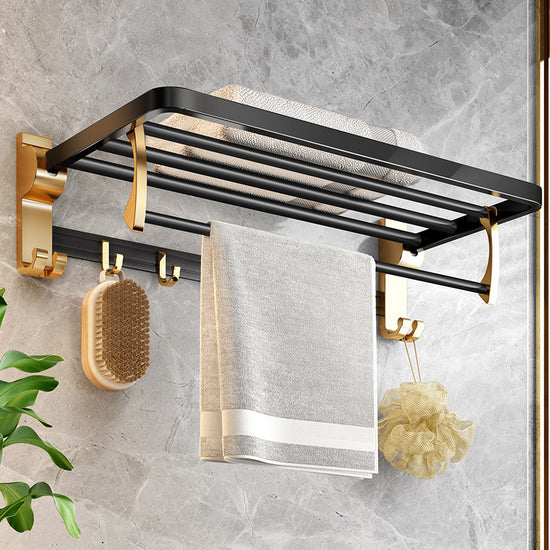 Modern punch-free towel rack in light luxury style